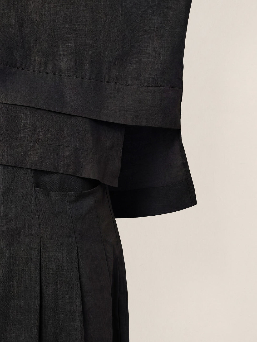 Linen layered overtop with drop shoulders for women