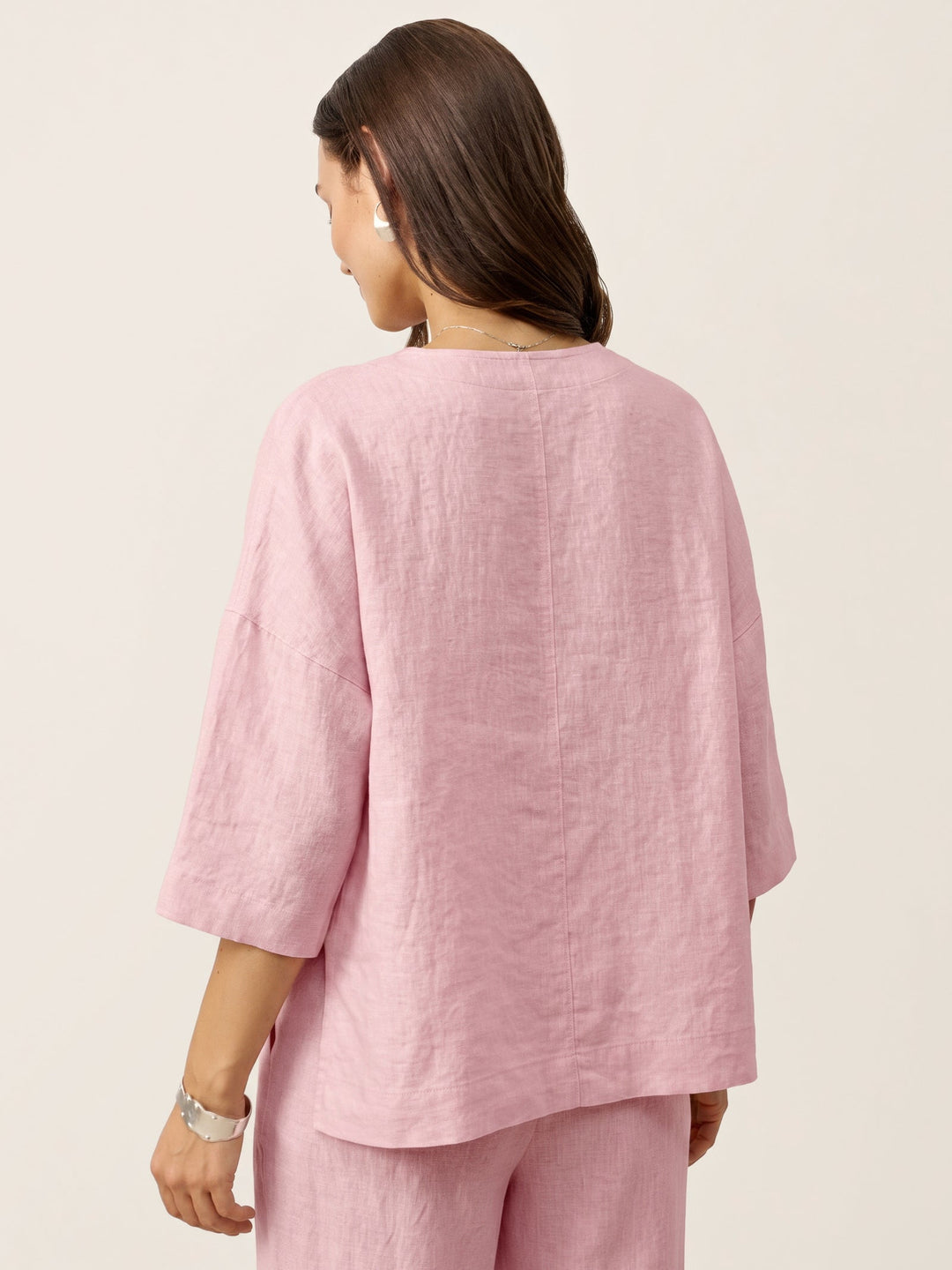 Linen layered overtop with drop shoulders for women