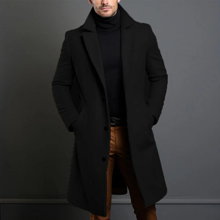 William Wool Coat for Men – Classic Fit with Warm and Durable Fabric &amp; Timeless Design