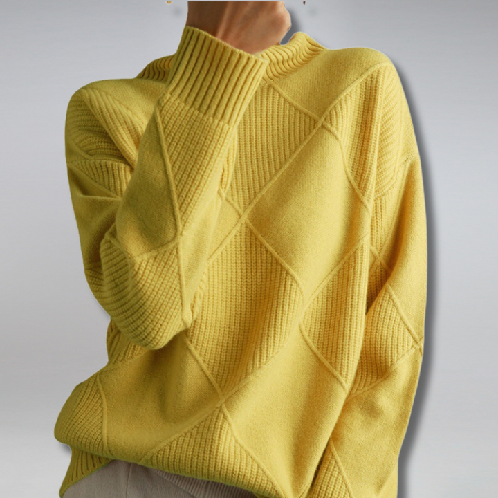 Penelope Pull Femme – Elegant &amp; Soft Turtleneck Cashmere Sweater for Winter Comfort