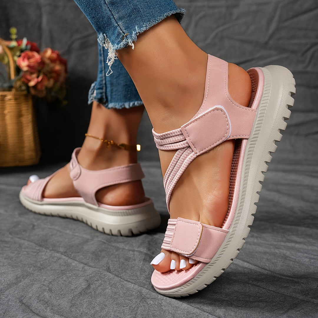 Lightweight comfort sandals with adjustable straps for women