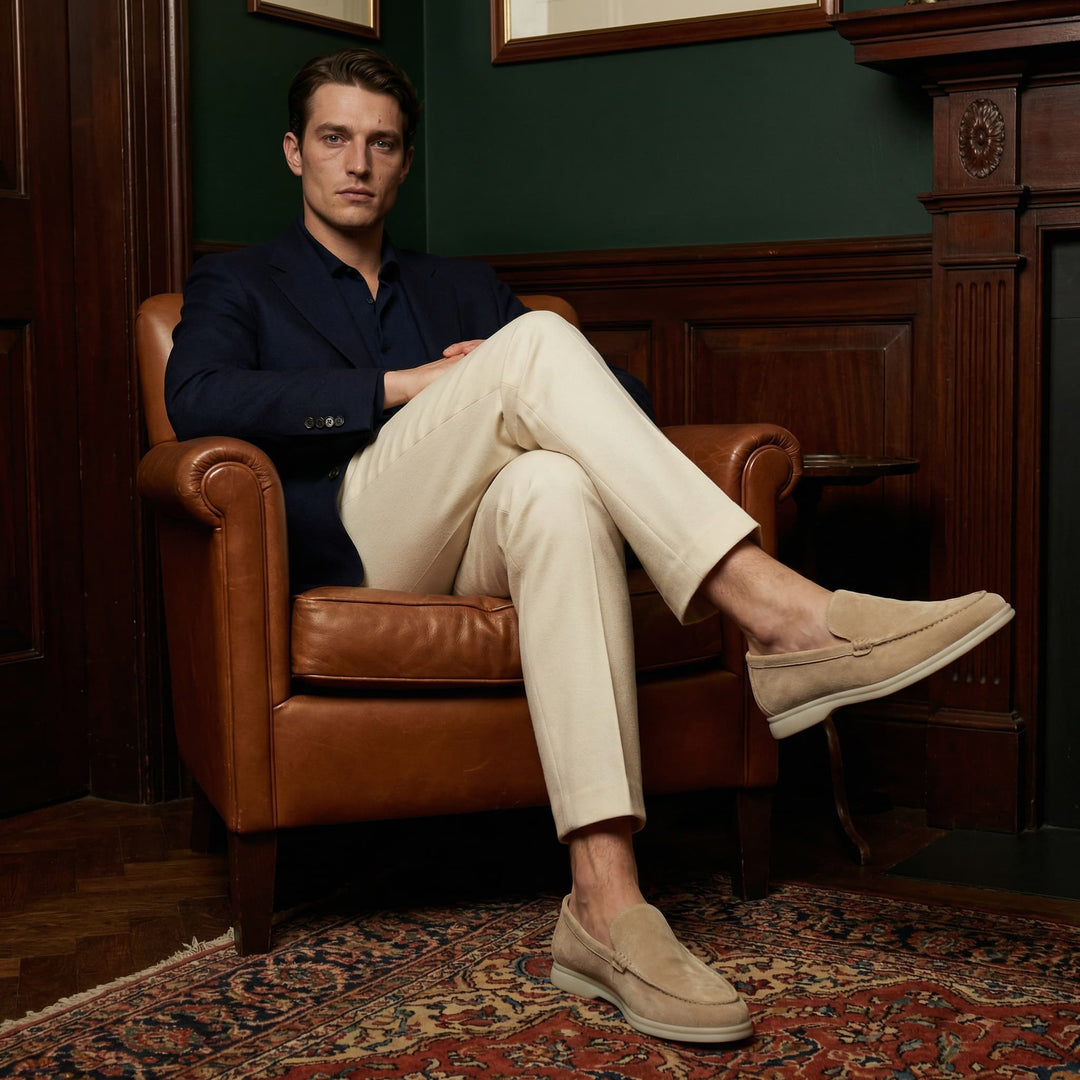 Enzo Suede Loafers – Cushioned Comfort
