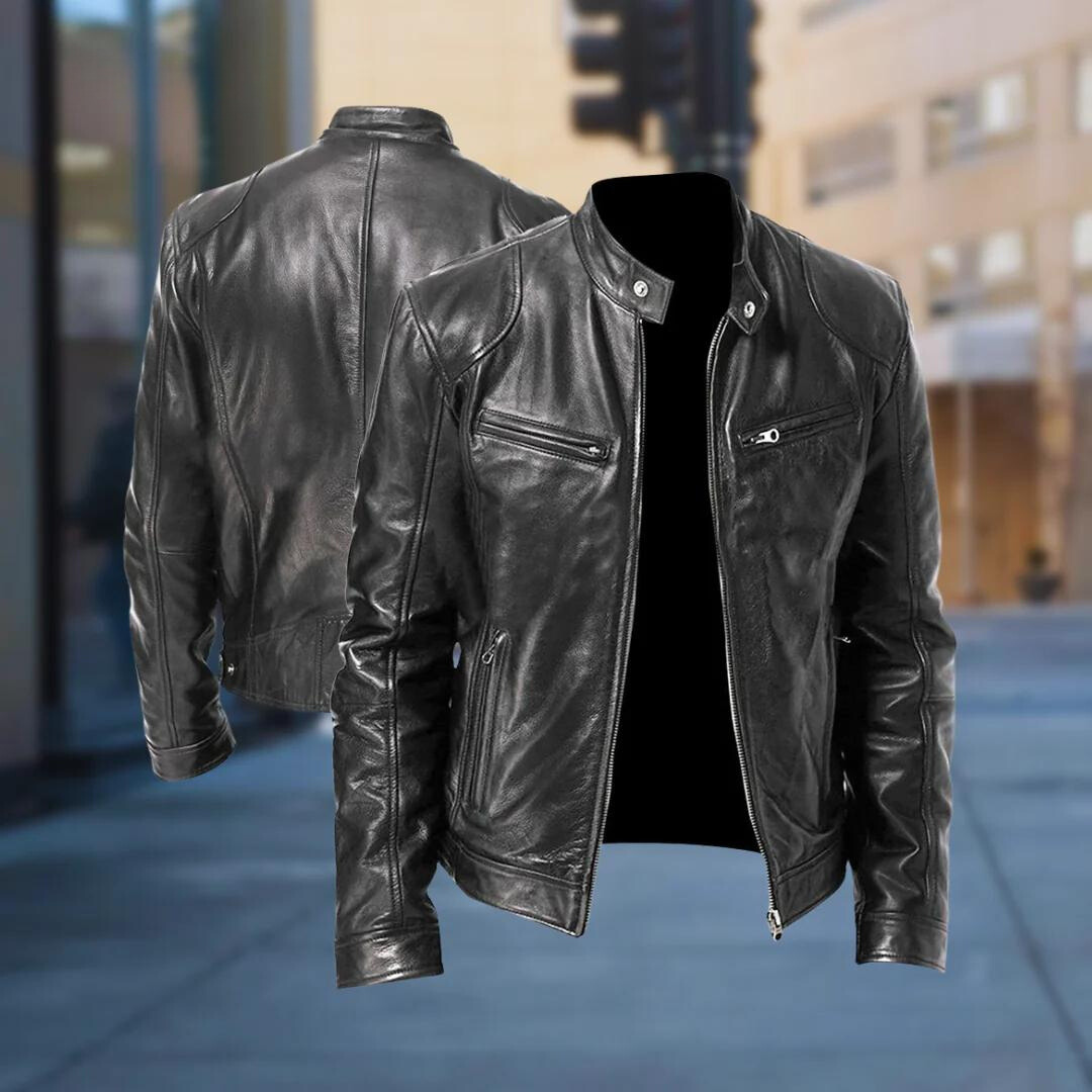 David Homme Leather Jacket – Elegant &amp; Durable Blouson with Modern and Comfortable Style