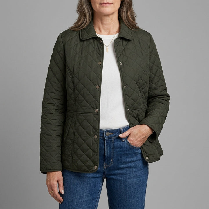 Angie | Chic Lapel Quilted Jacket