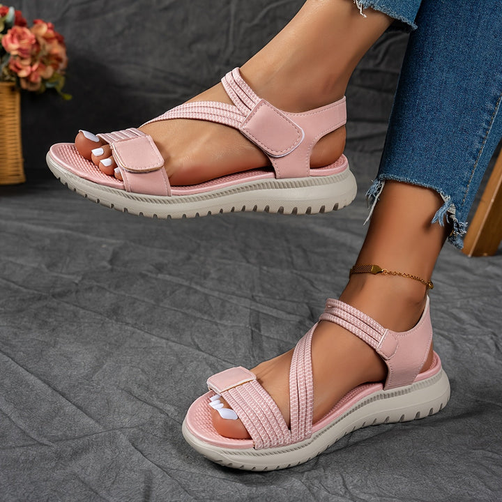 Lightweight comfort sandals with adjustable straps for women