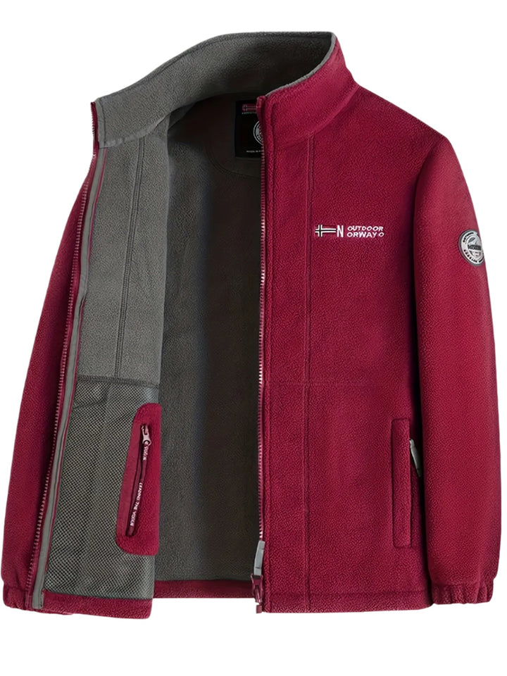 Julius Veste Polaire Outdoor Homme – Soft, Warm &amp; Light with Protective Collar