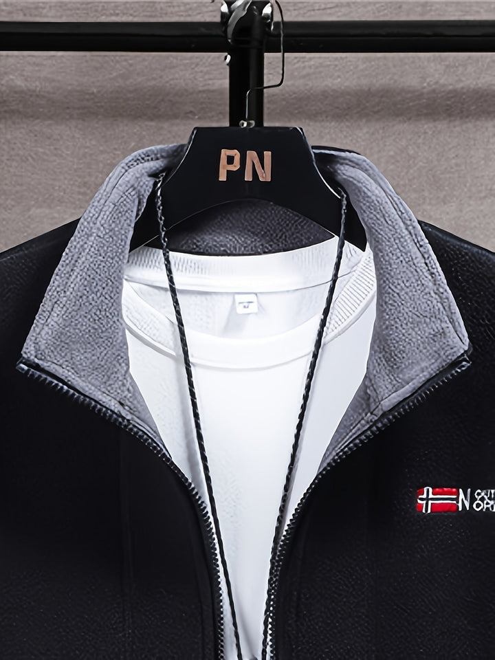 Julius Veste Polaire Outdoor Homme – Soft, Warm &amp; Light with Protective Collar
