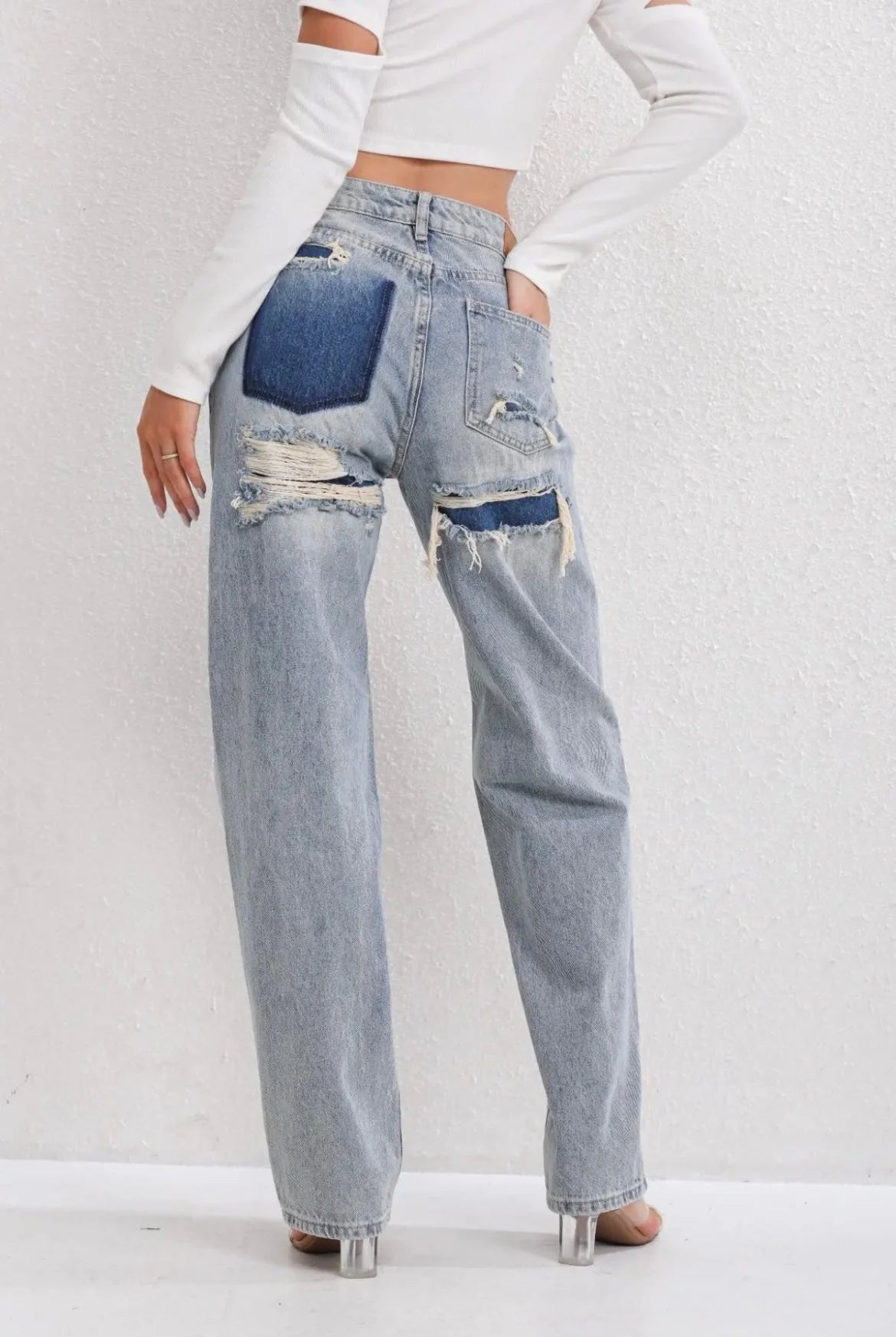 Vintage Ripped Jeans for Women