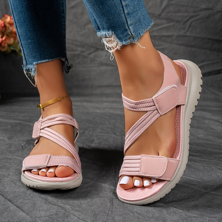 Lightweight comfort sandals with adjustable straps for women