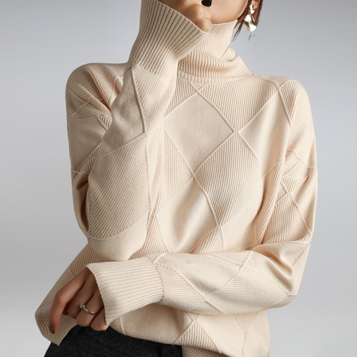 Penelope Pull Femme – Elegant &amp; Soft Turtleneck Cashmere Sweater for Winter Comfort