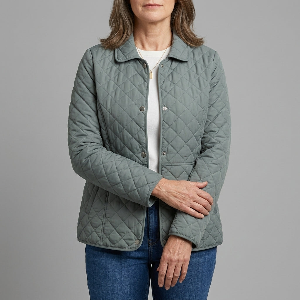Angie | Chic Lapel Quilted Jacket