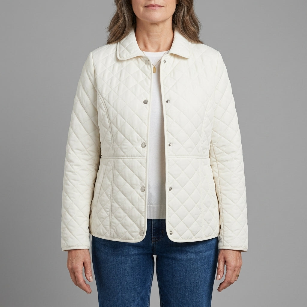 Angie | Chic Lapel Quilted Jacket