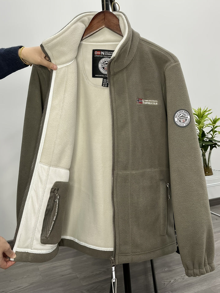 Julius Veste Polaire Outdoor Homme – Soft, Warm &amp; Light with Protective Collar