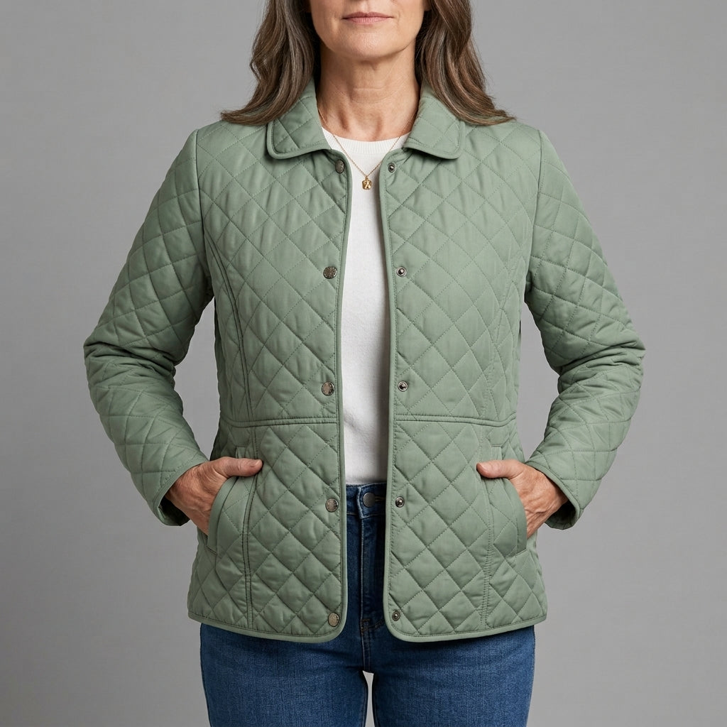 Angie | Chic Lapel Quilted Jacket