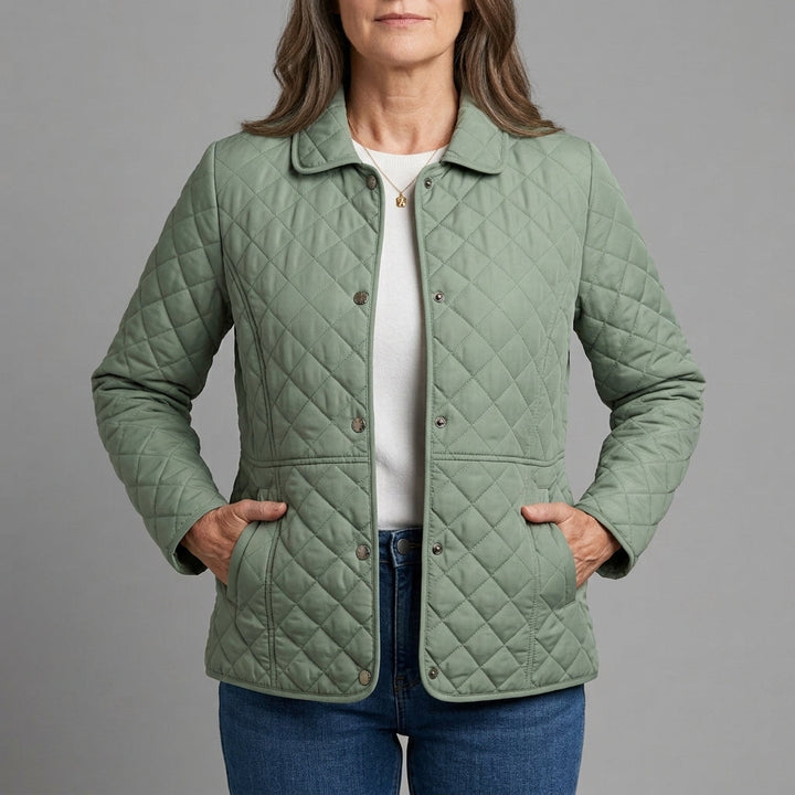 Angie | Chic Lapel Quilted Jacket