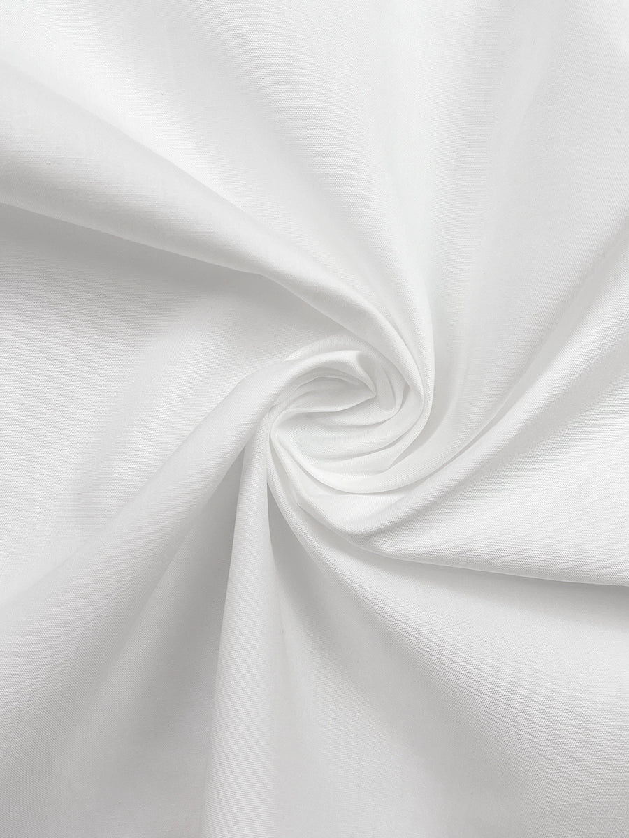 Cotton asymmetric shirt with split front and buttons for women