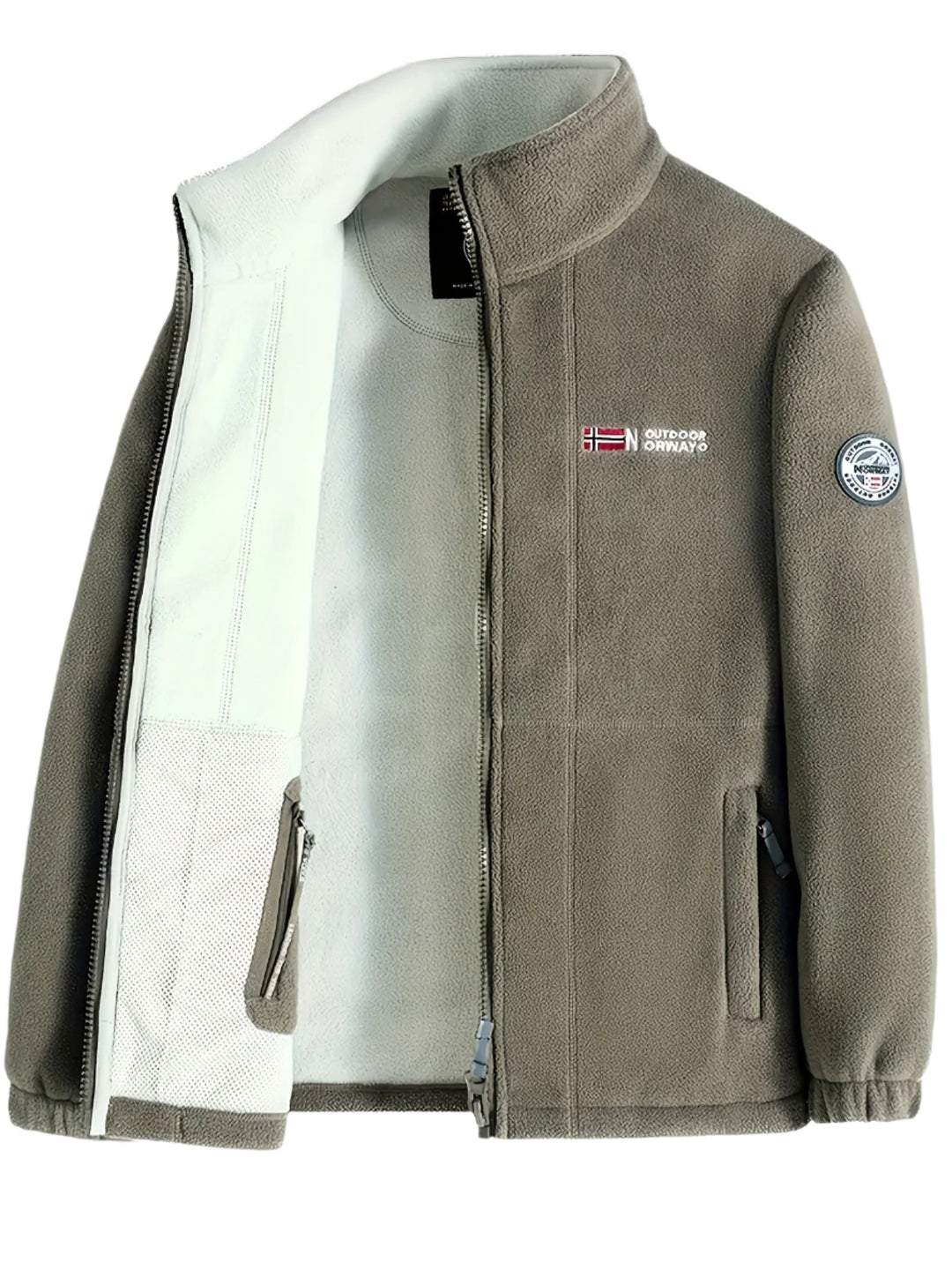 Julius Veste Polaire Outdoor Homme – Soft, Warm &amp; Light with Protective Collar