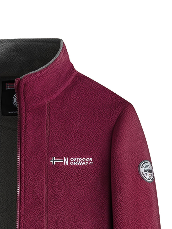Julius Veste Polaire Outdoor Homme – Soft, Warm &amp; Light with Protective Collar