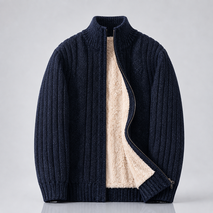 Nomad Sherpa-Lined Cashmere Zip Cardigan