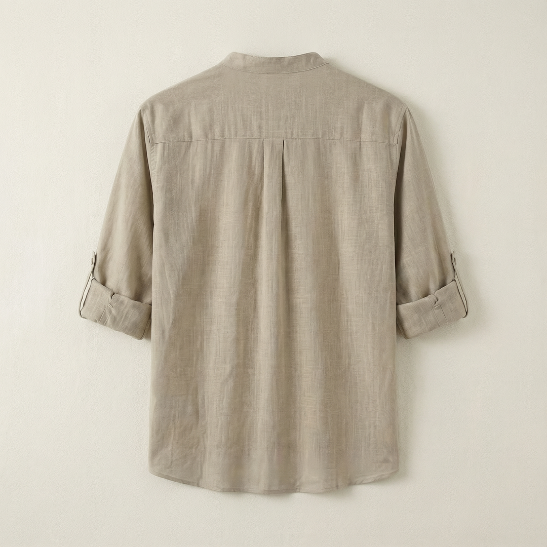 Men’s Long Sleeve Shirt – Button Placket Design