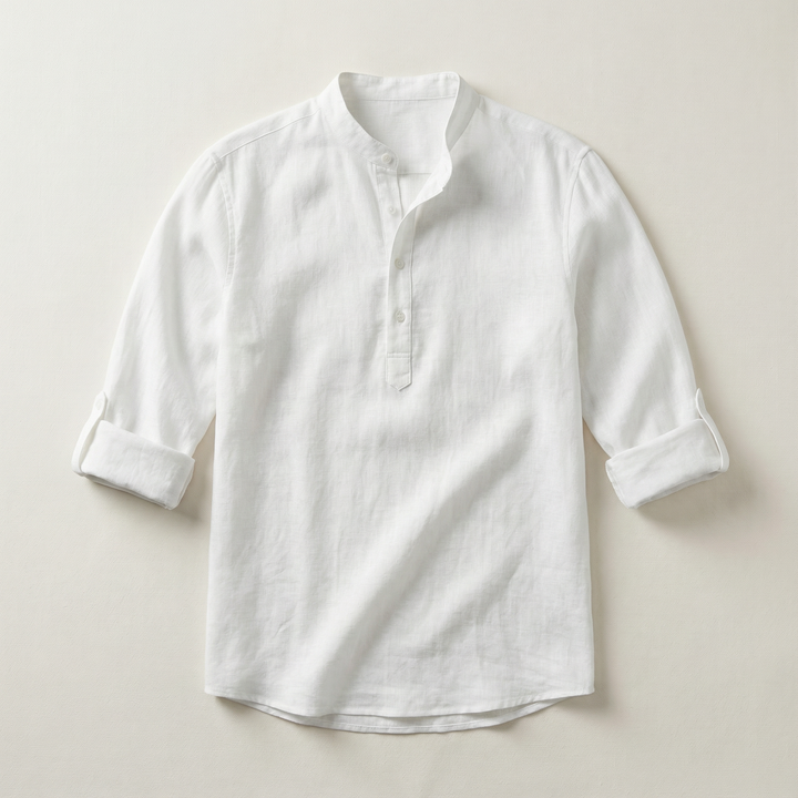 Men’s Long Sleeve Shirt – Button Placket Design