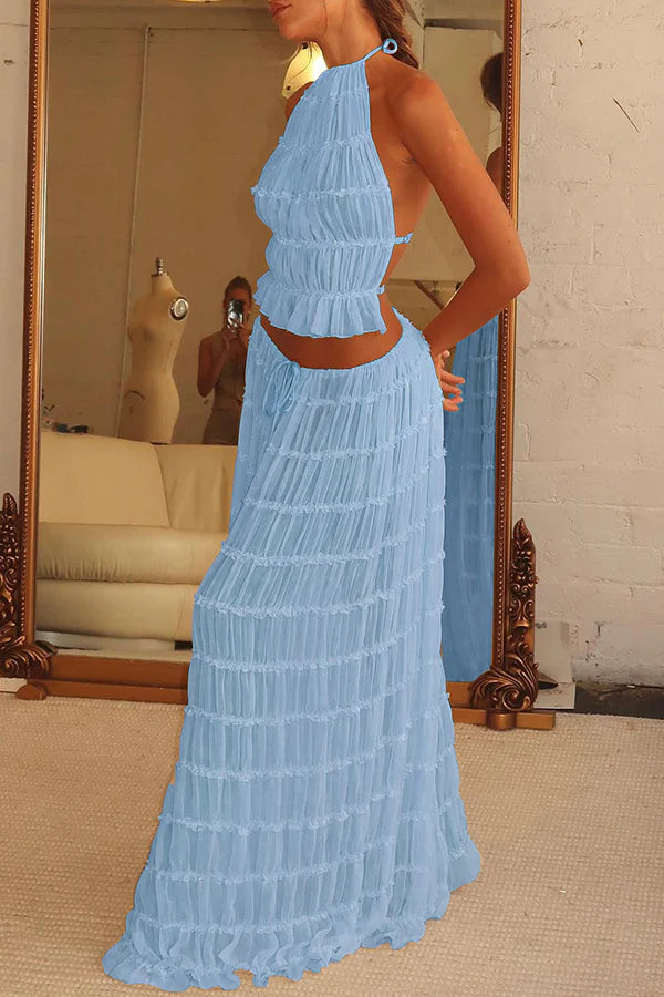 Convertible Ruched Maxi Skirt / Strapless Dress – Vintage-Inspired