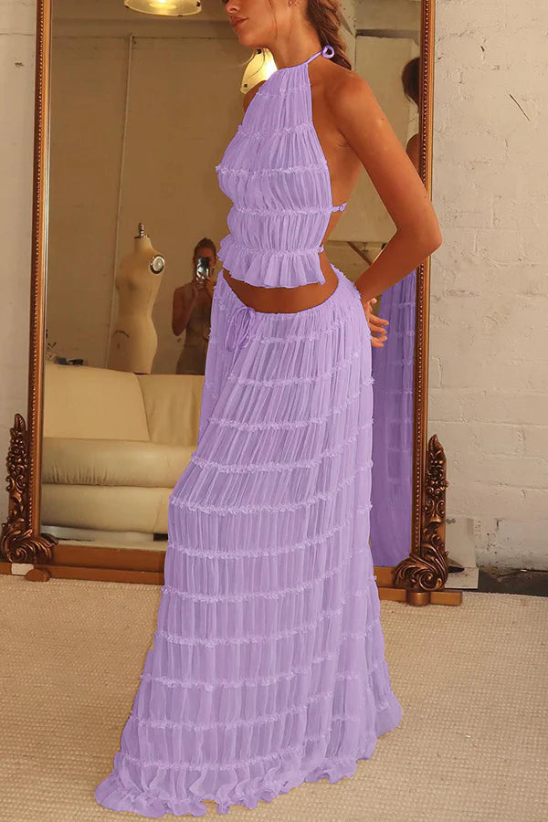 Convertible Ruched Maxi Skirt / Strapless Dress – Vintage-Inspired