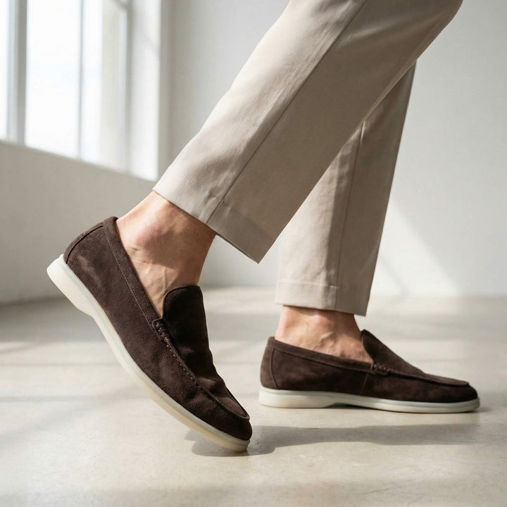 Enzo Suede Loafers – Cushioned Comfort