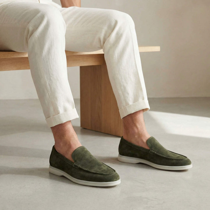 Enzo Suede Loafers – Cushioned Comfort