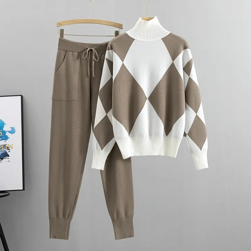 2-Piece Sweater Pants Set for Women