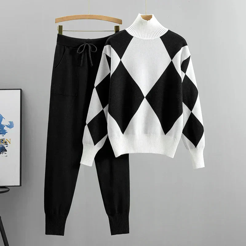 2-Piece Sweater Pants Set for Women