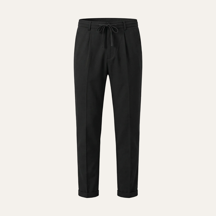 Men’s Ankle-Length Pants – Slim Cut, Cuffed Hem