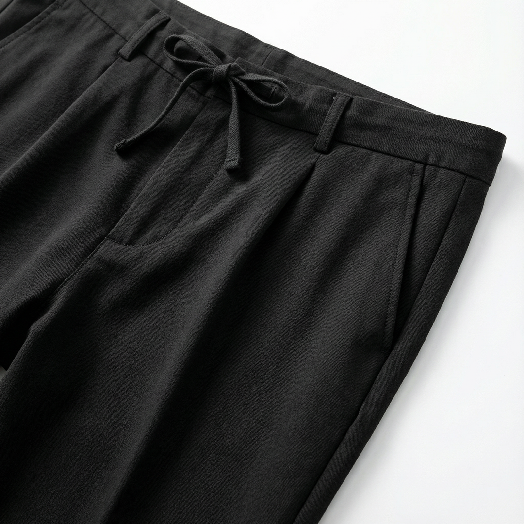 Men’s Ankle-Length Pants – Slim Cut, Cuffed Hem