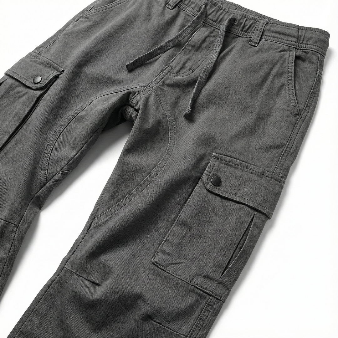 Men’s Cargo Jogger Pants – Tapered Fit, Ankle-Length Design, Side Cargo Pockets