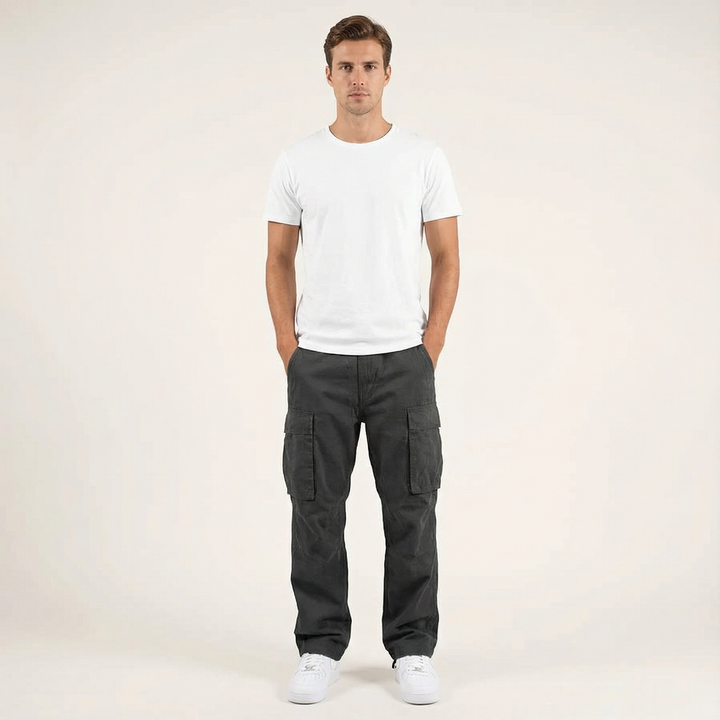 Multi-Pocket Casual Cargo Pants for Men