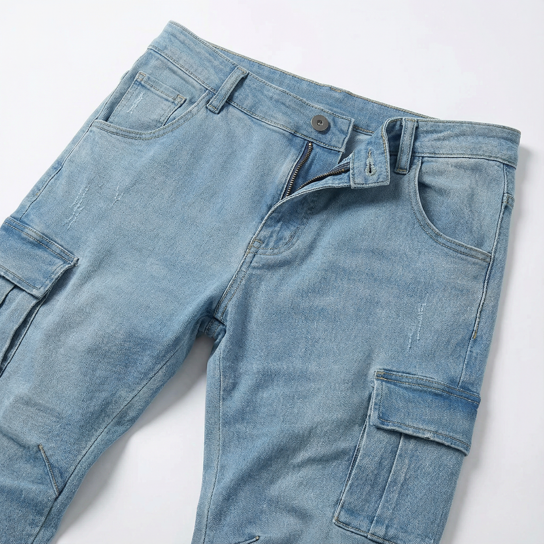 Men’s Cargo Pants – Slim Fit, Side Pocket Design