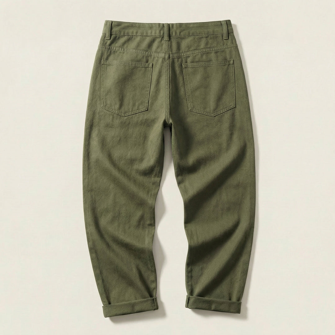 Men’s Cargo Pants – Straight Leg, Drawstring Waist, Utility Pocket Design