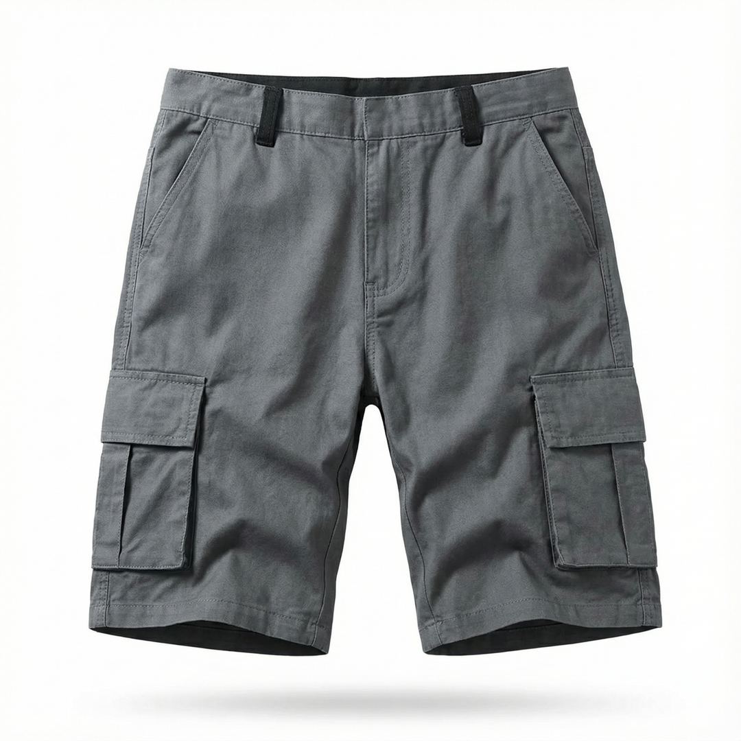 Men’s Cargo Shorts – Knee-Length, Multi-Pocket Design