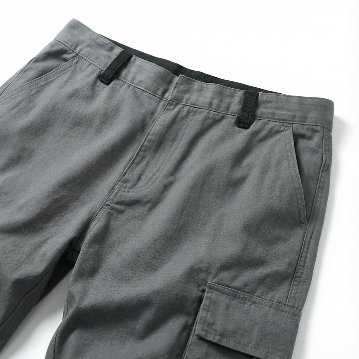 Men’s Cargo Shorts – Knee-Length, Multi-Pocket Design