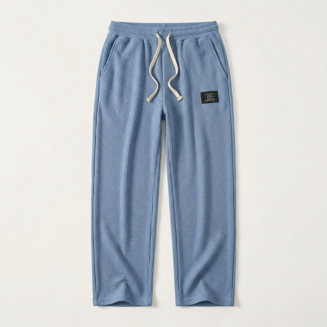 Men’s Drawstring Pants – Straight Leg Design with Side Pockets