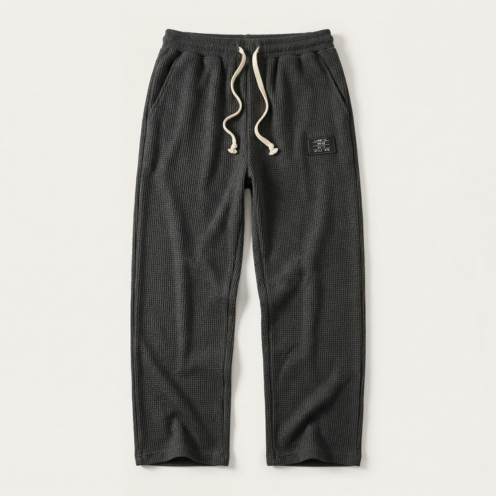 Men’s Drawstring Pants – Straight Leg Design with Side Pockets