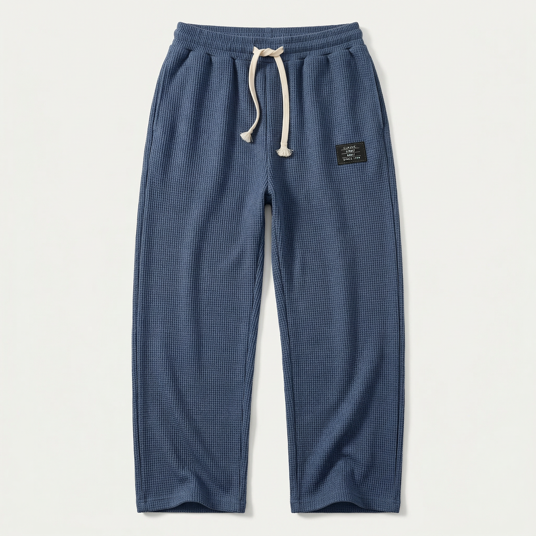 Men’s Drawstring Pants – Straight Leg Design with Side Pockets