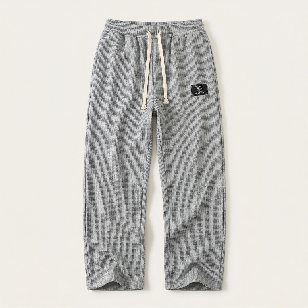 Men’s Drawstring Pants – Straight Leg Design with Side Pockets