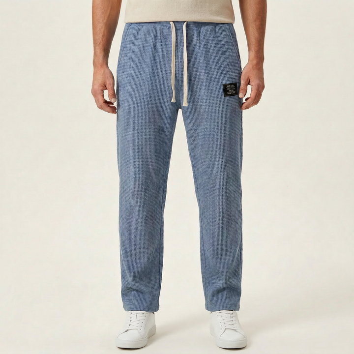 Men’s Drawstring Pants – Straight Leg Design with Side Pockets