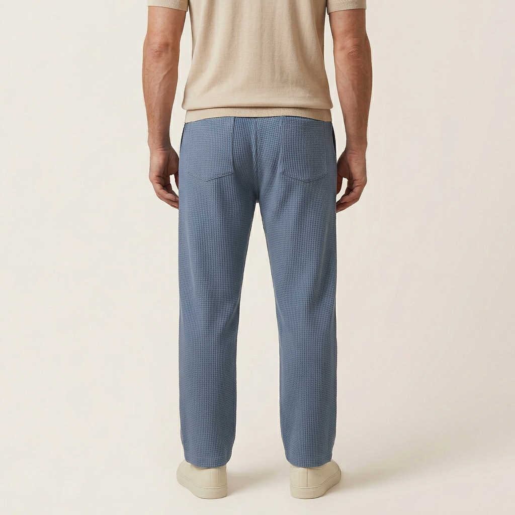 Men’s Drawstring Pants – Straight Leg Design with Side Pockets