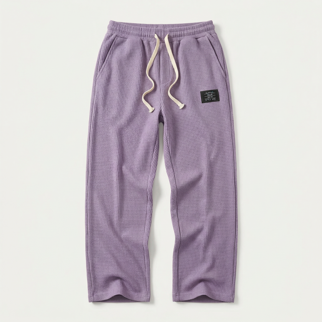 Men’s Drawstring Pants – Straight Leg Design with Side Pockets