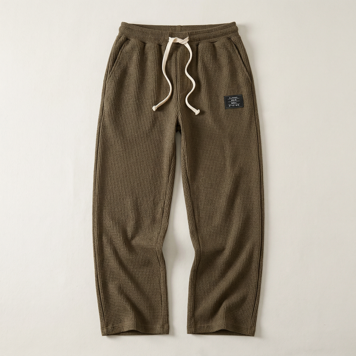 Men’s Drawstring Pants – Straight Leg Design with Side Pockets