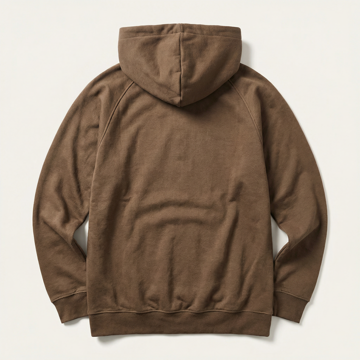 Men’s Hooded Pullover – Lace-Up Neckline