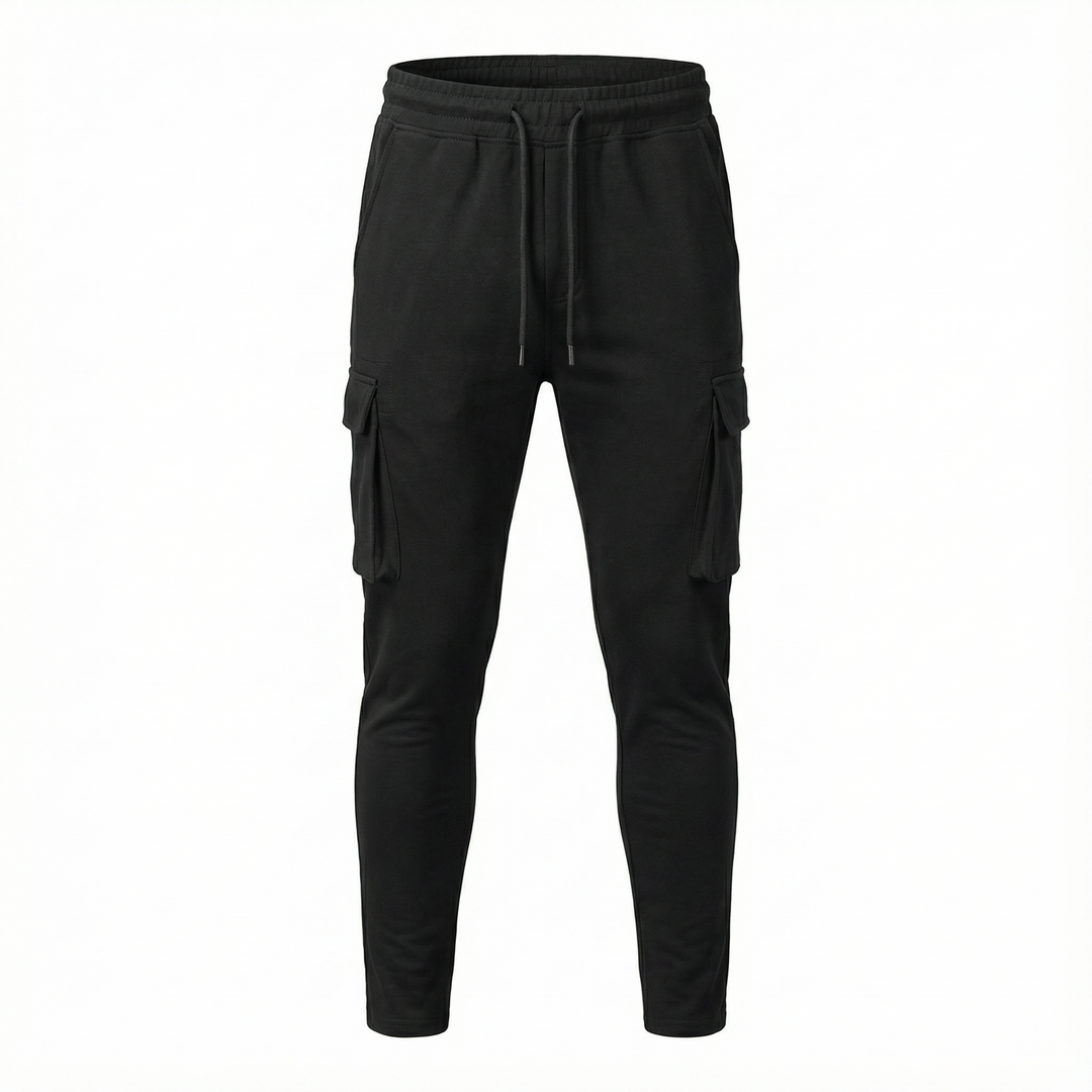 Men’s Jogger Pants – Tapered Leg, Utility Pocket Design