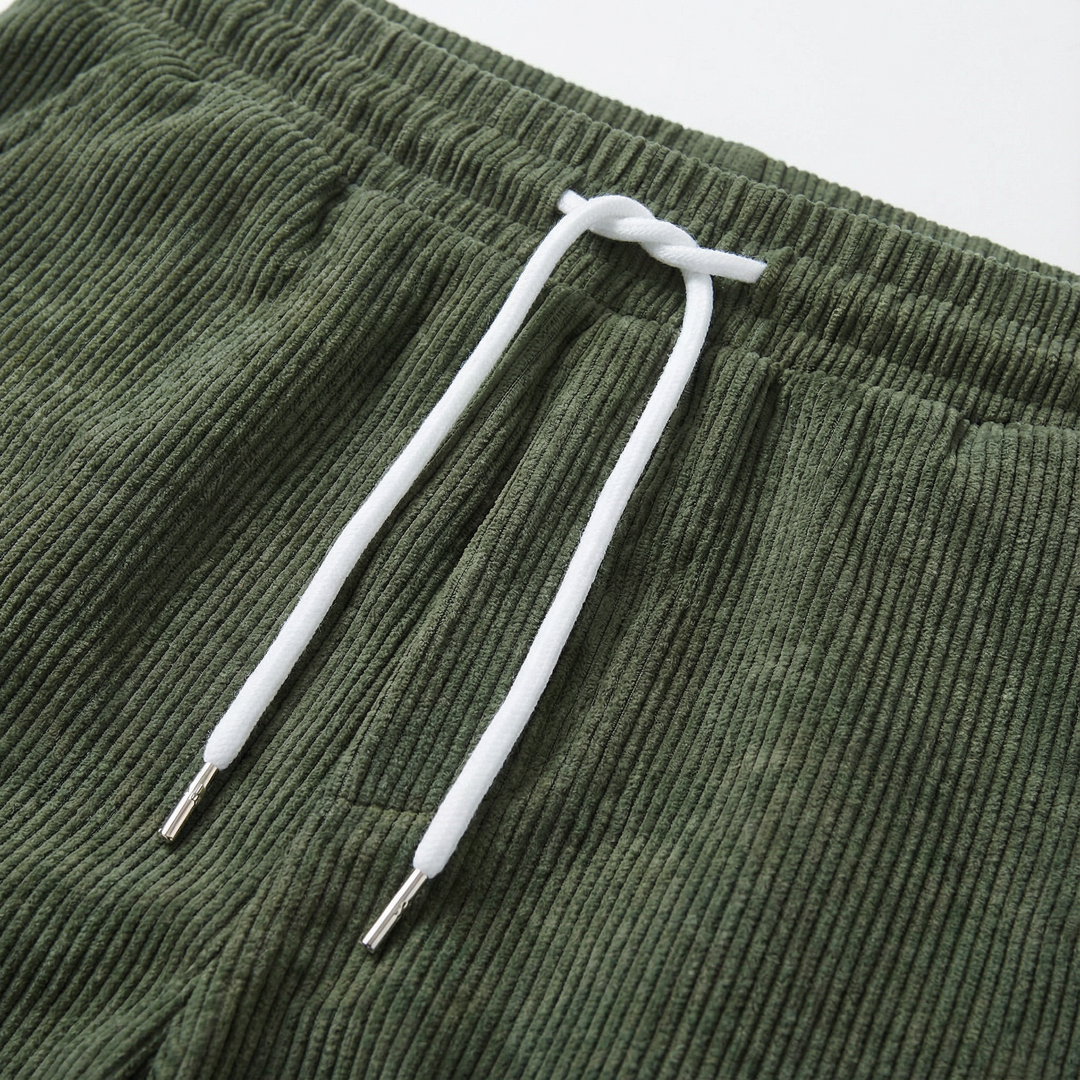 Men’s Short-Length Summer Shorts – Drawstring Waist, Side Pockets